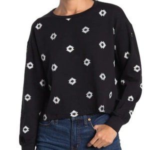 CIRCLEX Geometric Print Sweatshirt black Sz XL
